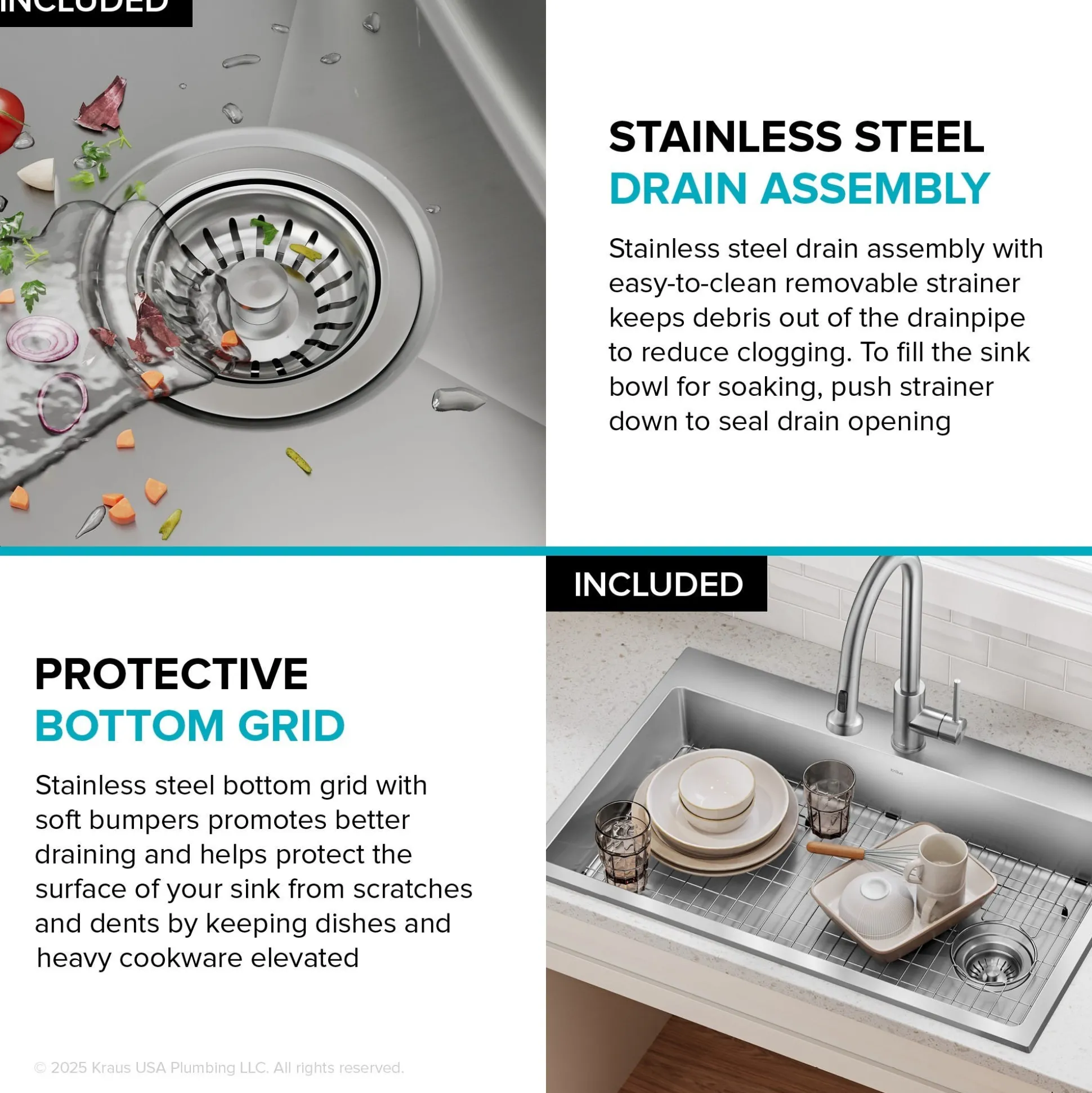 33” ADA Compliant Drop In / Top Mount Single Bowl 18-Gauge Stainless Steel Kitchen Sink