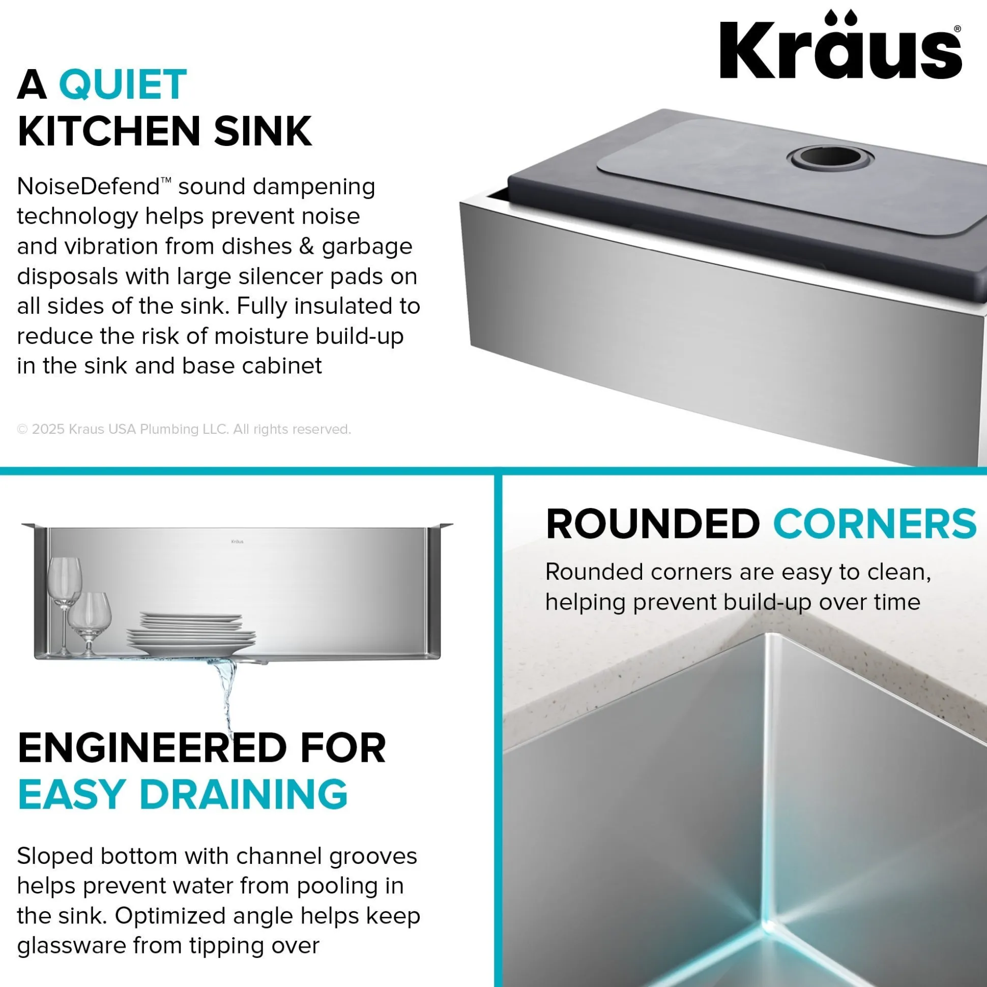 33" Apron Front Farmhouse 16 Gauge Single Bowl Stainless Steel Kitchen Sink