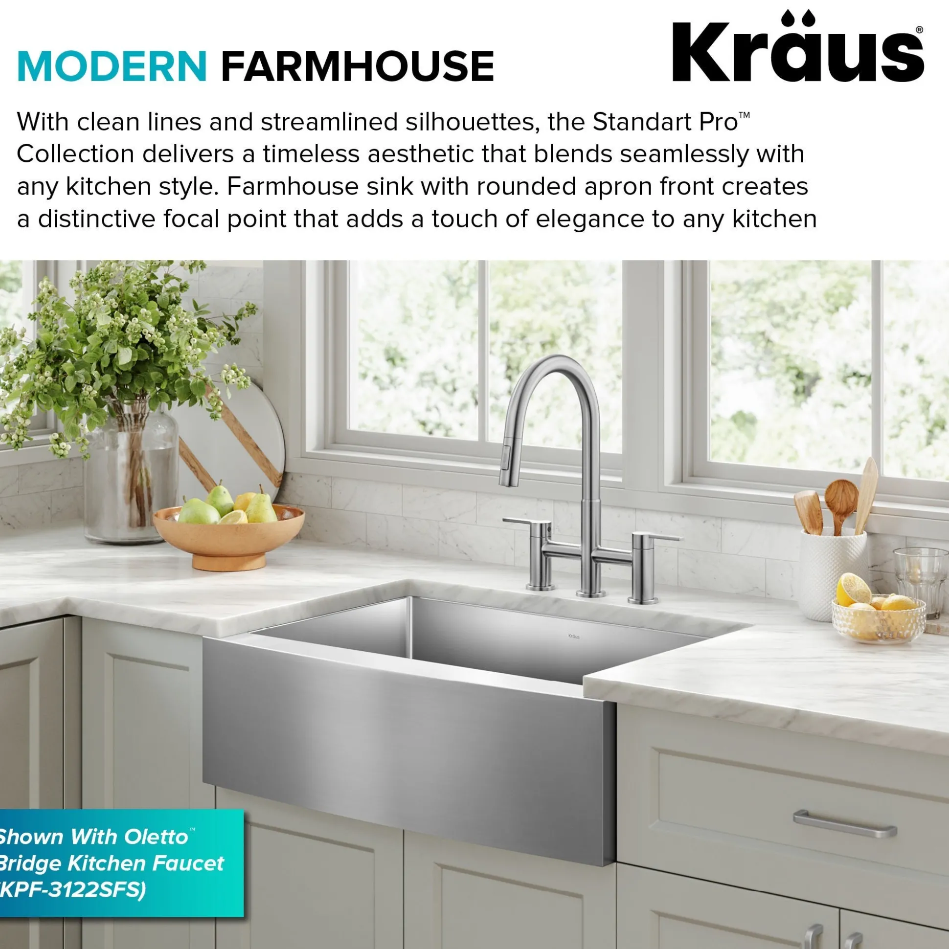 30" Apron Front Farmhouse 16 Gauge Single Bowl Stainless Steel Kitchen Sink
