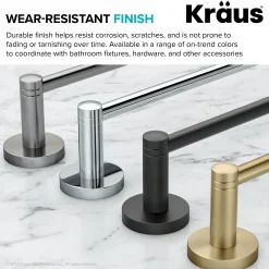 Bathroom Robe and Towel Double Hook in Brushed Gold