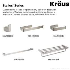 Bathroom Robe and Towel Hook in Brushed Nickel