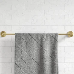 24" Bathroom Towel Bar in Brushed Gold