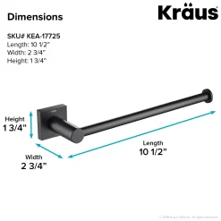 Bathroom Towel Bar in Matte Black