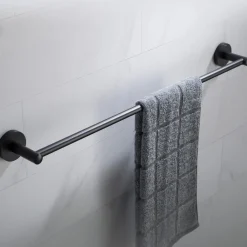 24" Bathroom Towel Bar in Matte Black