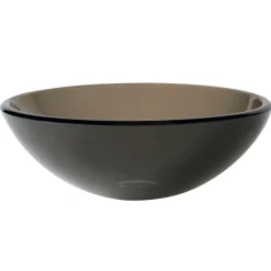Clear Brown Glass Vessel 14