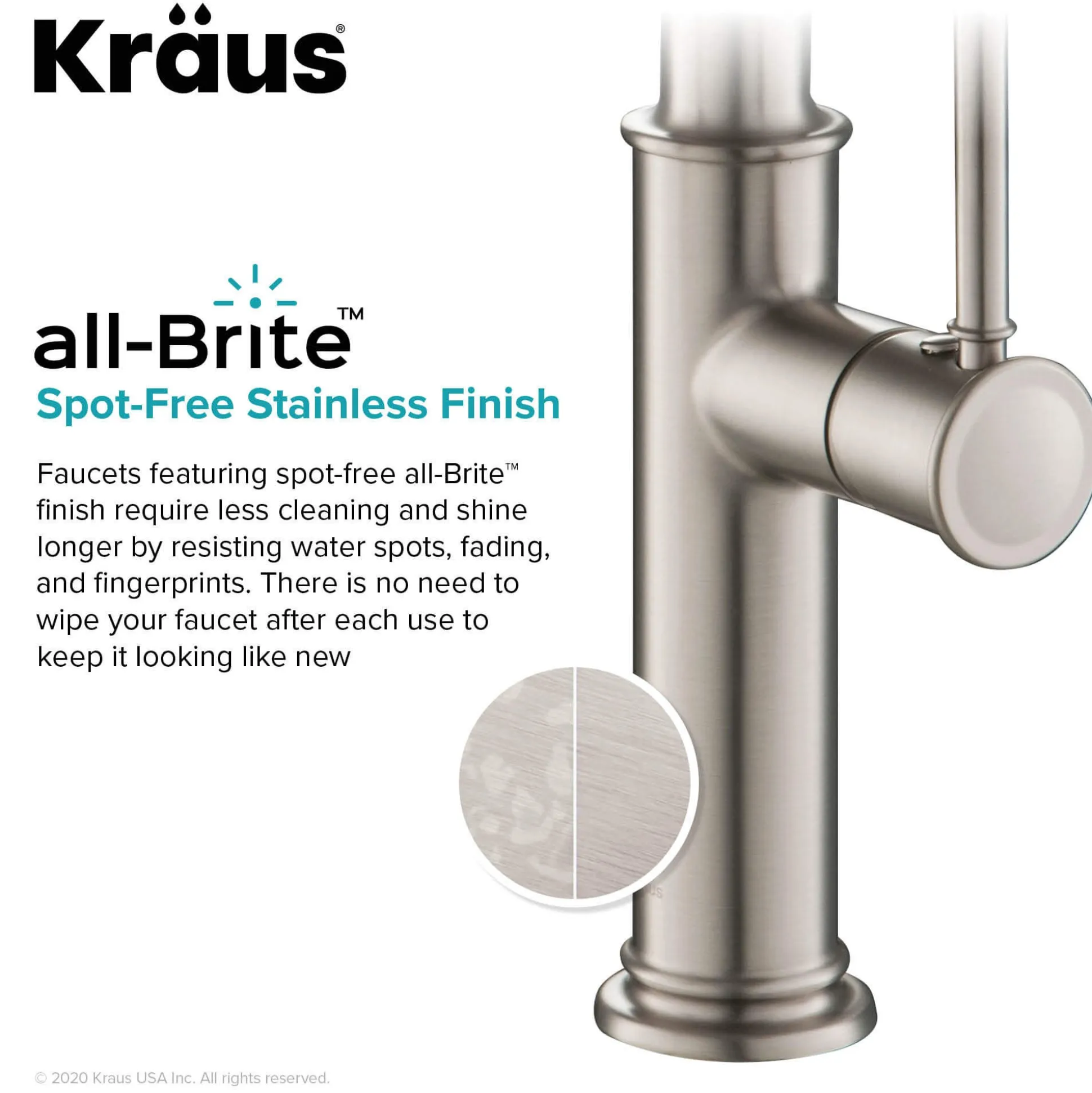 Commercial Style Pull-Down Kitchen Faucet with Deck Plate and Soap Dispenser in Spot Free Stainless Steel