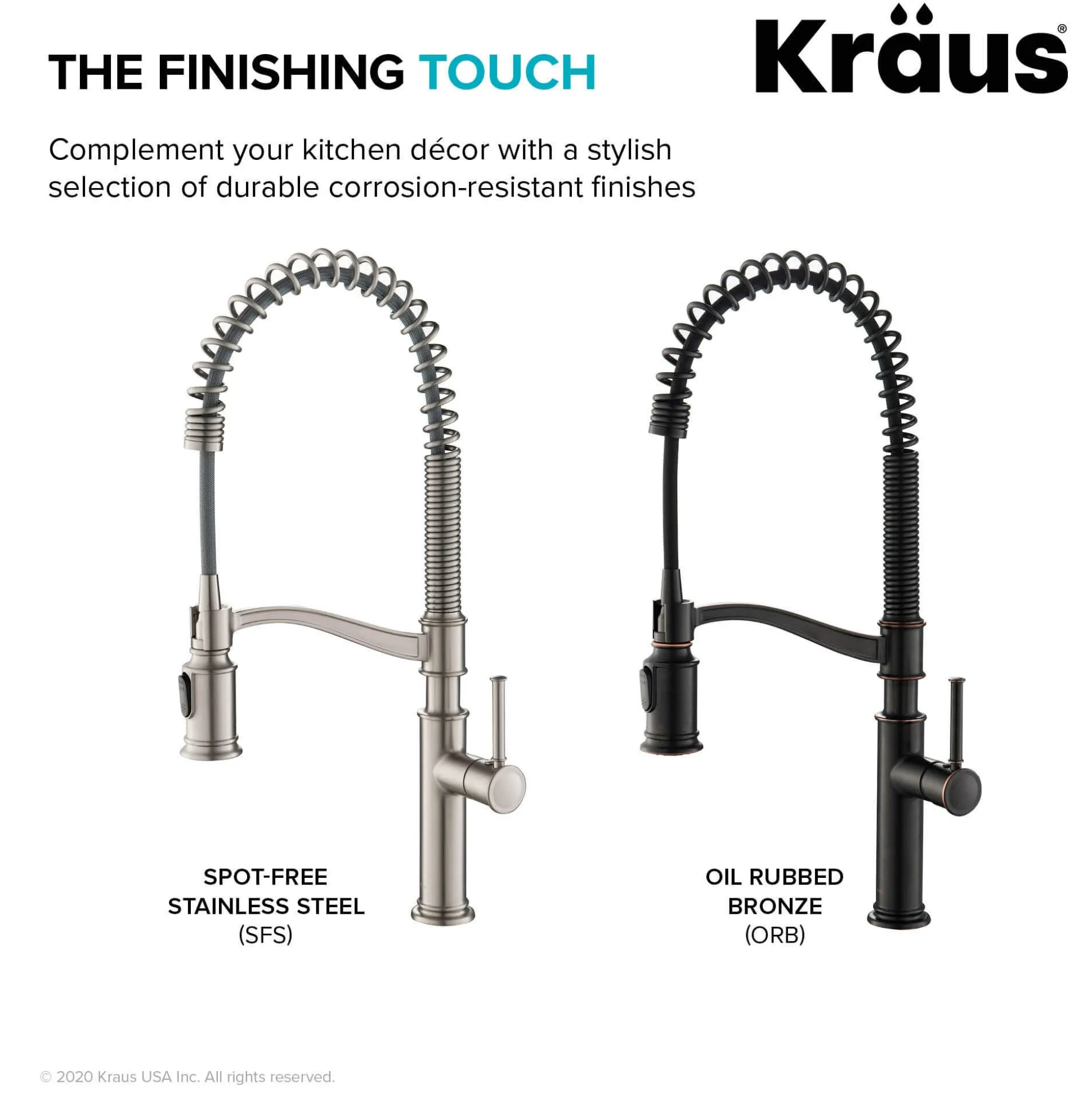 Commercial Style Pull-Down Kitchen Faucet with Deck Plate and Soap Dispenser in Spot Free Stainless Steel