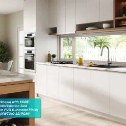 Contemporary Single-HandleTouch KitchenSink Faucet with Pull Down Sprayer in Spot Free Stainless Steel