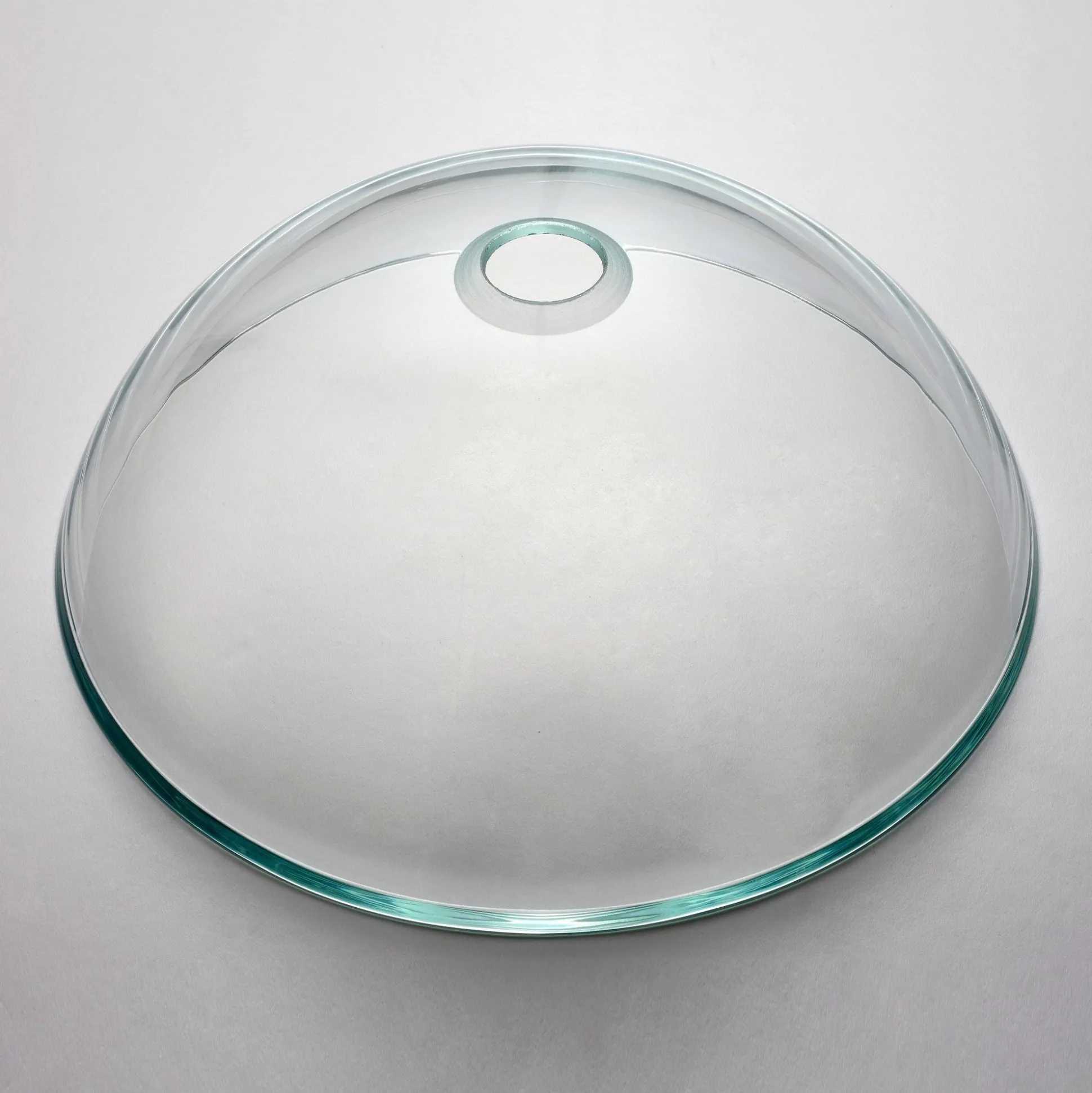 Crystal Clear Glass Vessel 16 1/2" Bathroom Sink w/ Pop-Up Drain in Chrome