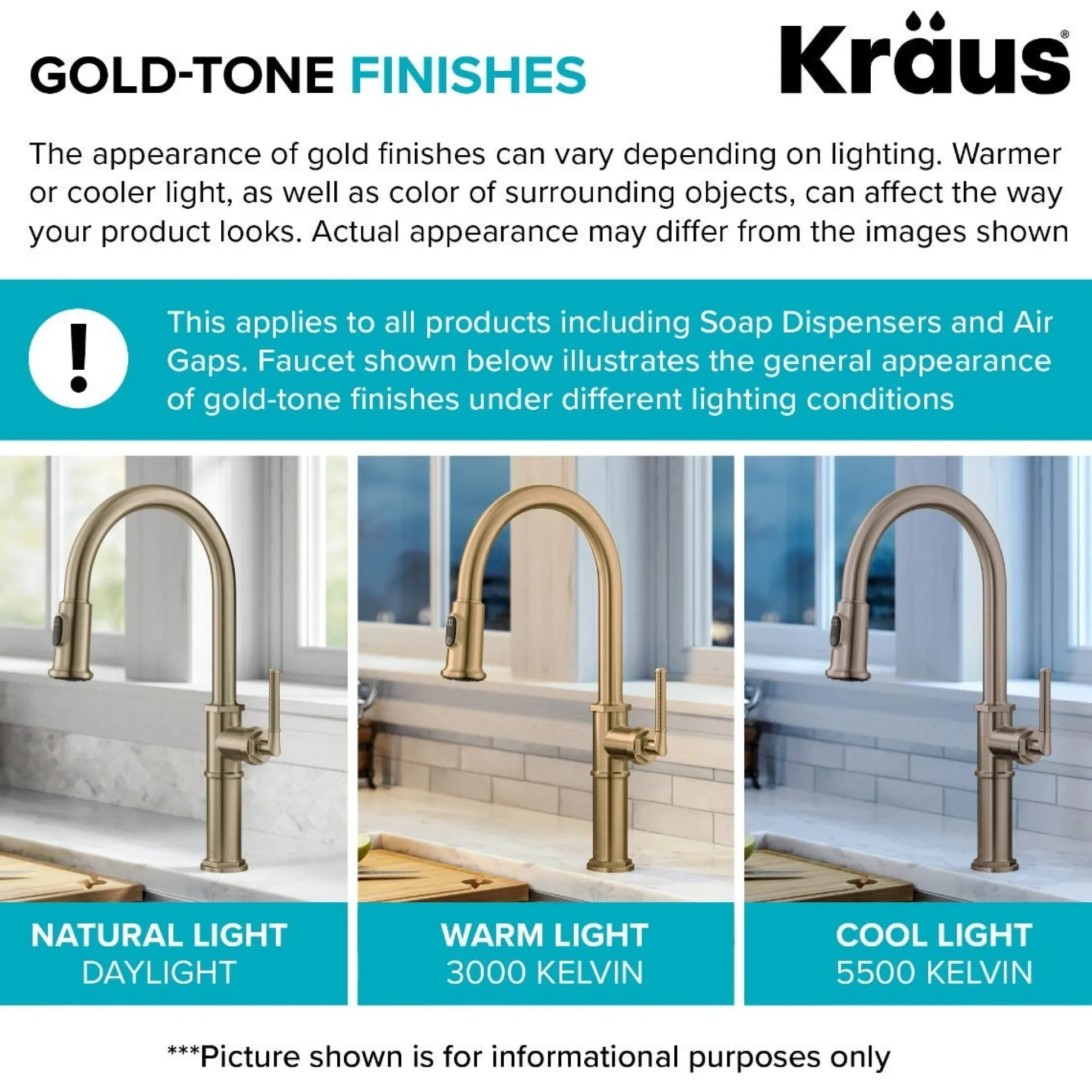 10" Deck Plate for Kitchen Faucet in Brushed Gold