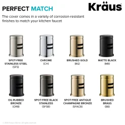 Dishwasher Air Gap in Spot Free Black Stainless