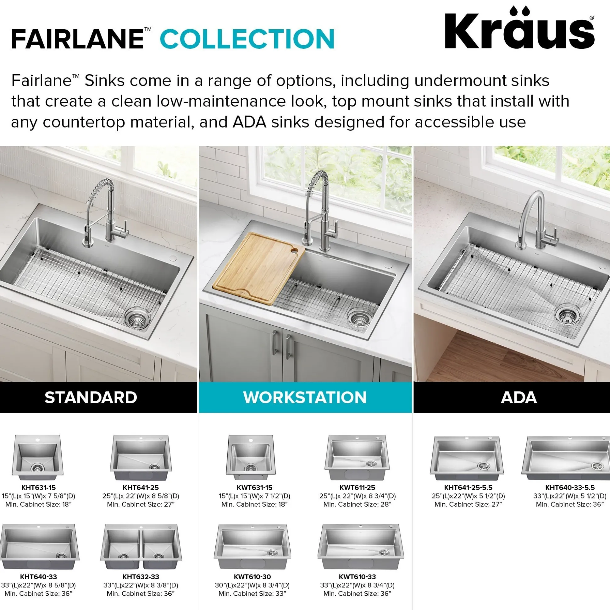 25”Drop In / Top Mount Workstation Single Bowl 18-GaugeStainless Steel Kitchen Sinkwith Accessories