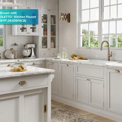 30" Drop-In / Undermount Fireclay Single Bowl Kitchen Sink with Thick Mounting Deck in Gloss White