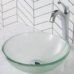 Frosted Glass Vessel 14