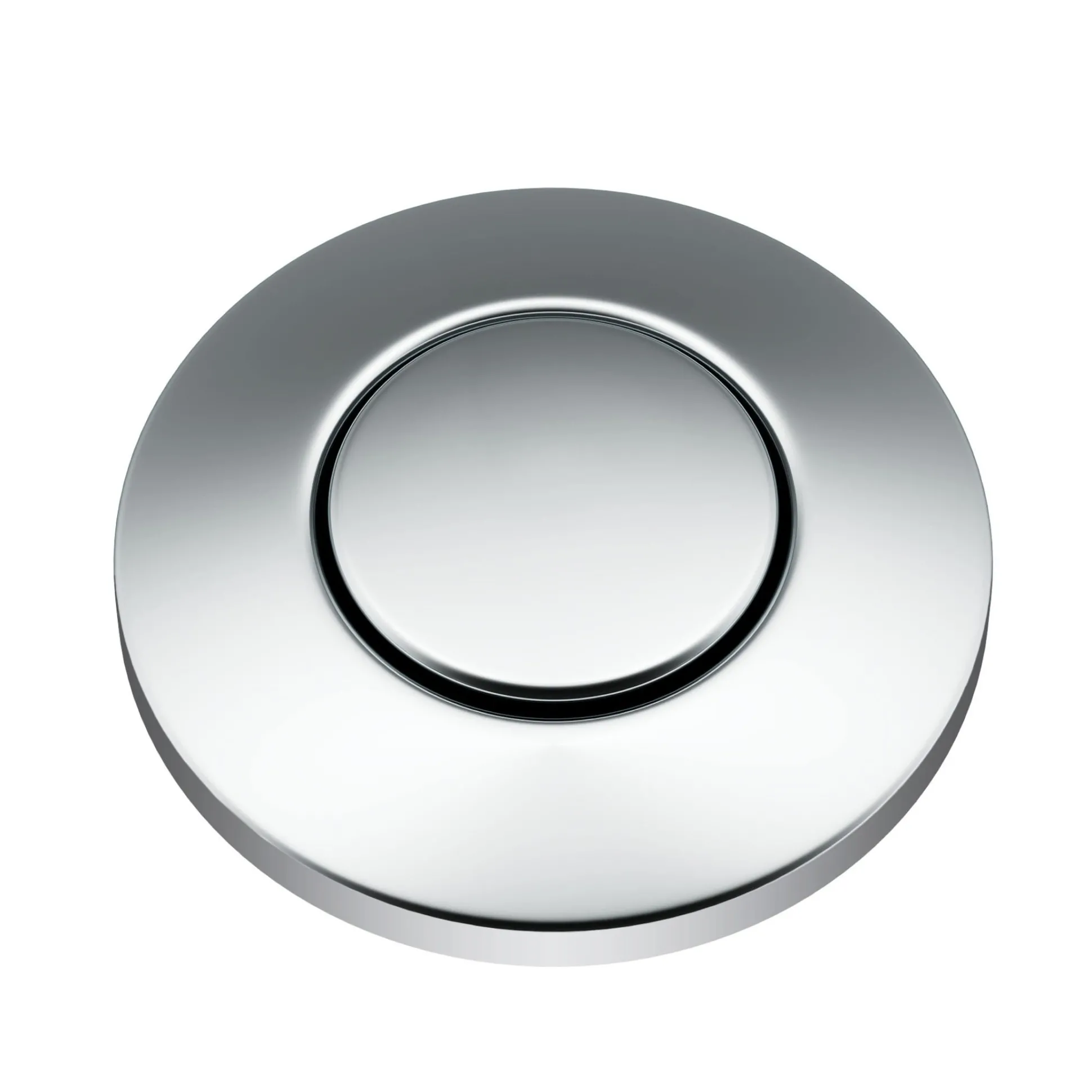 Garbage Disposal Air Switch Kitin Chrome with Push Button, AC Adapter, Power Cord, and Air Tube Included