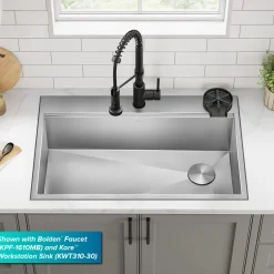 Glass Rinser for Kitchen Sink in Matte Black