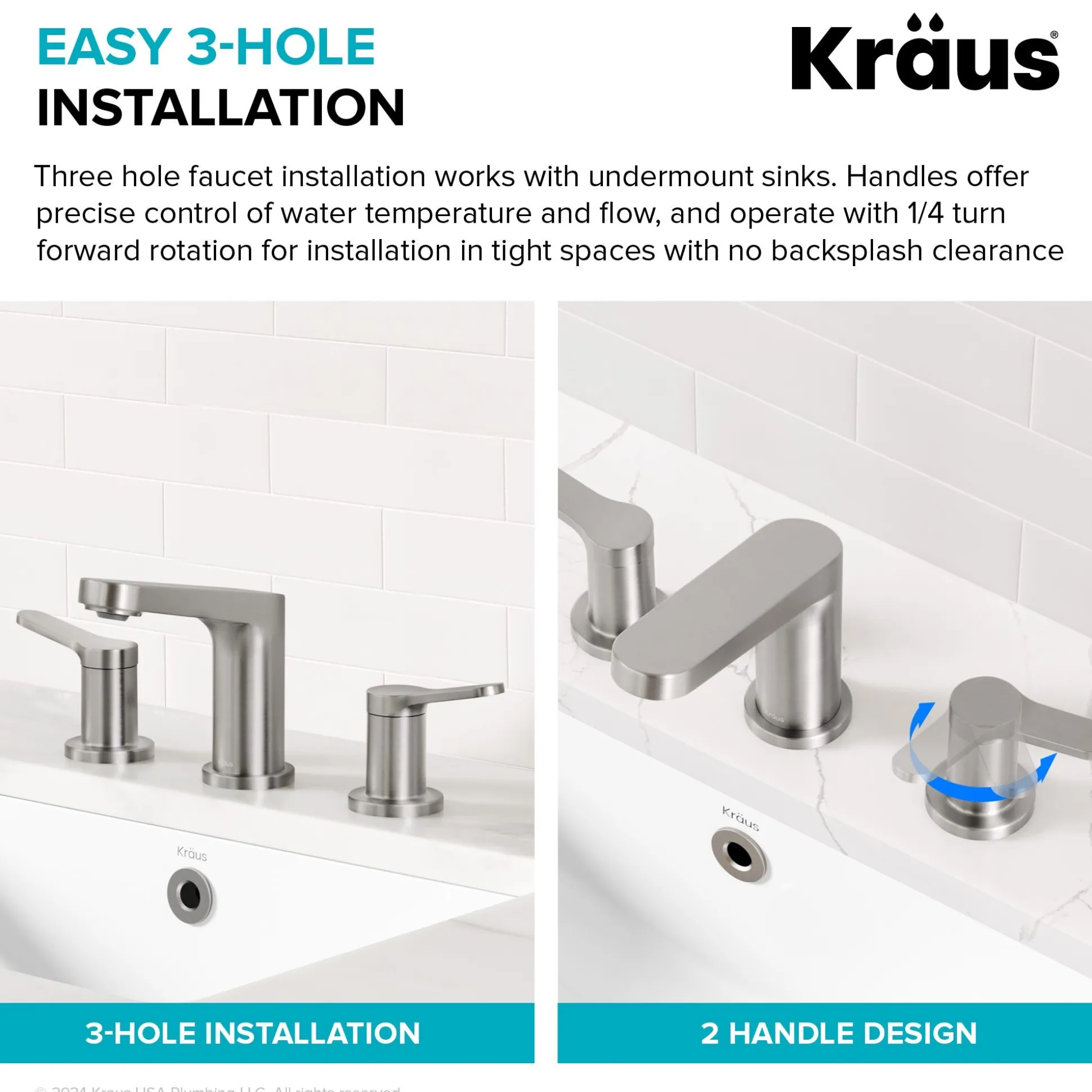2-Handle 8-inch Widespread Bathroom Faucet in Chrome with Pop Up Drain and Supply Lines