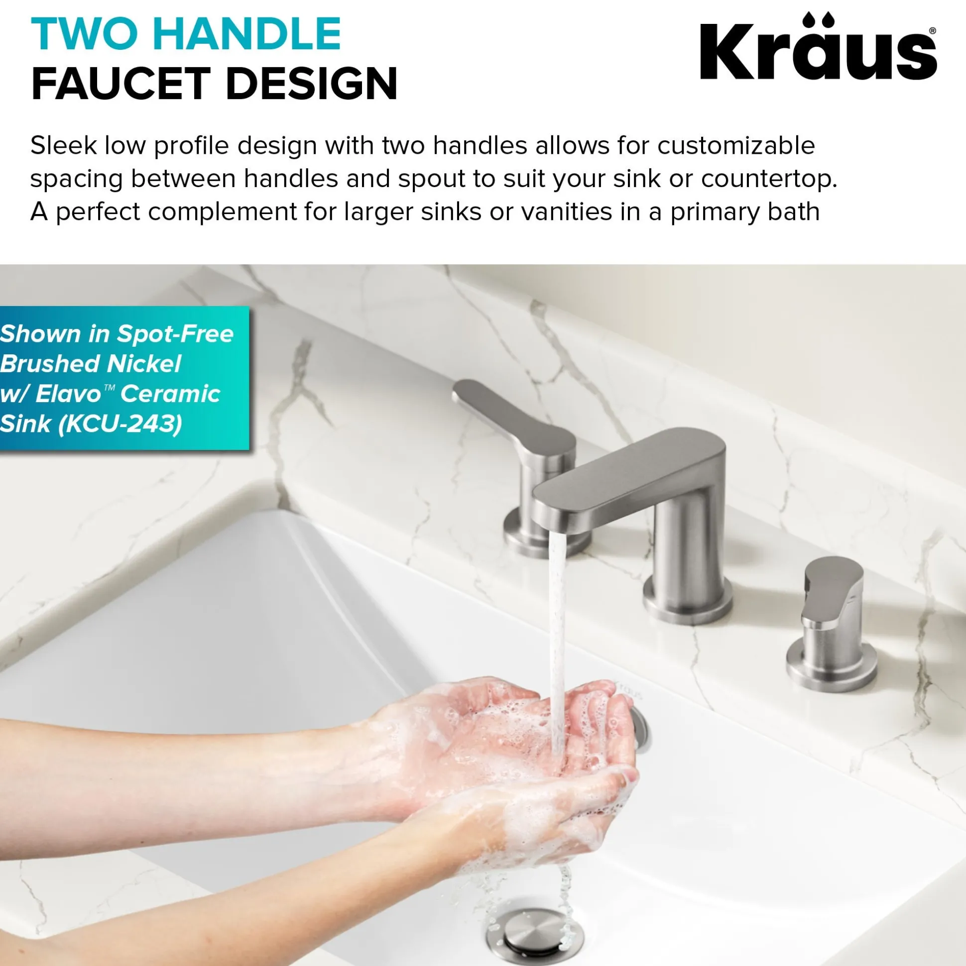 2-Handle 8-inch Widespread Bathroom Faucet in Chrome with Pop Up Drain and Supply Lines