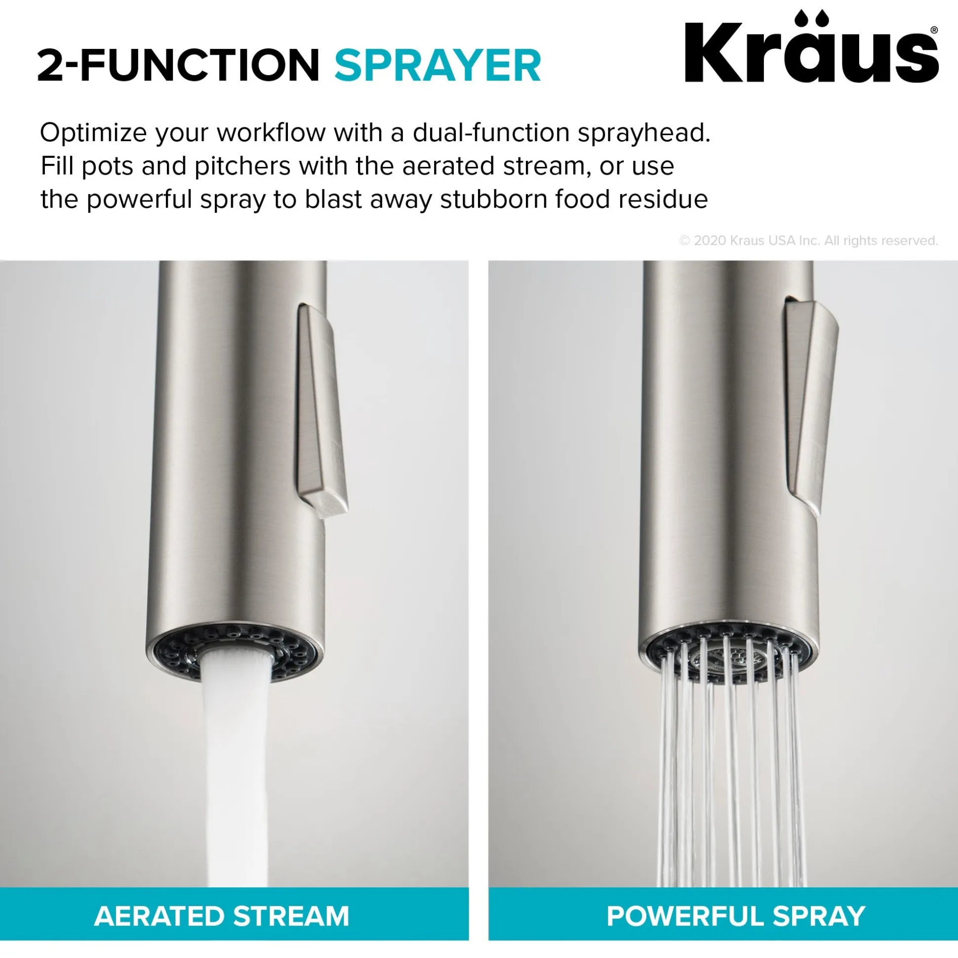 High-Arc Single Handle Pull-Down Kitchen Faucet in Brushed Brass