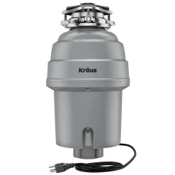 High-Speed 1 HP Continuous Feed Ultra-Quiet Motor Garbage Disposal with Power Cord and Flange Included and Universal Mount