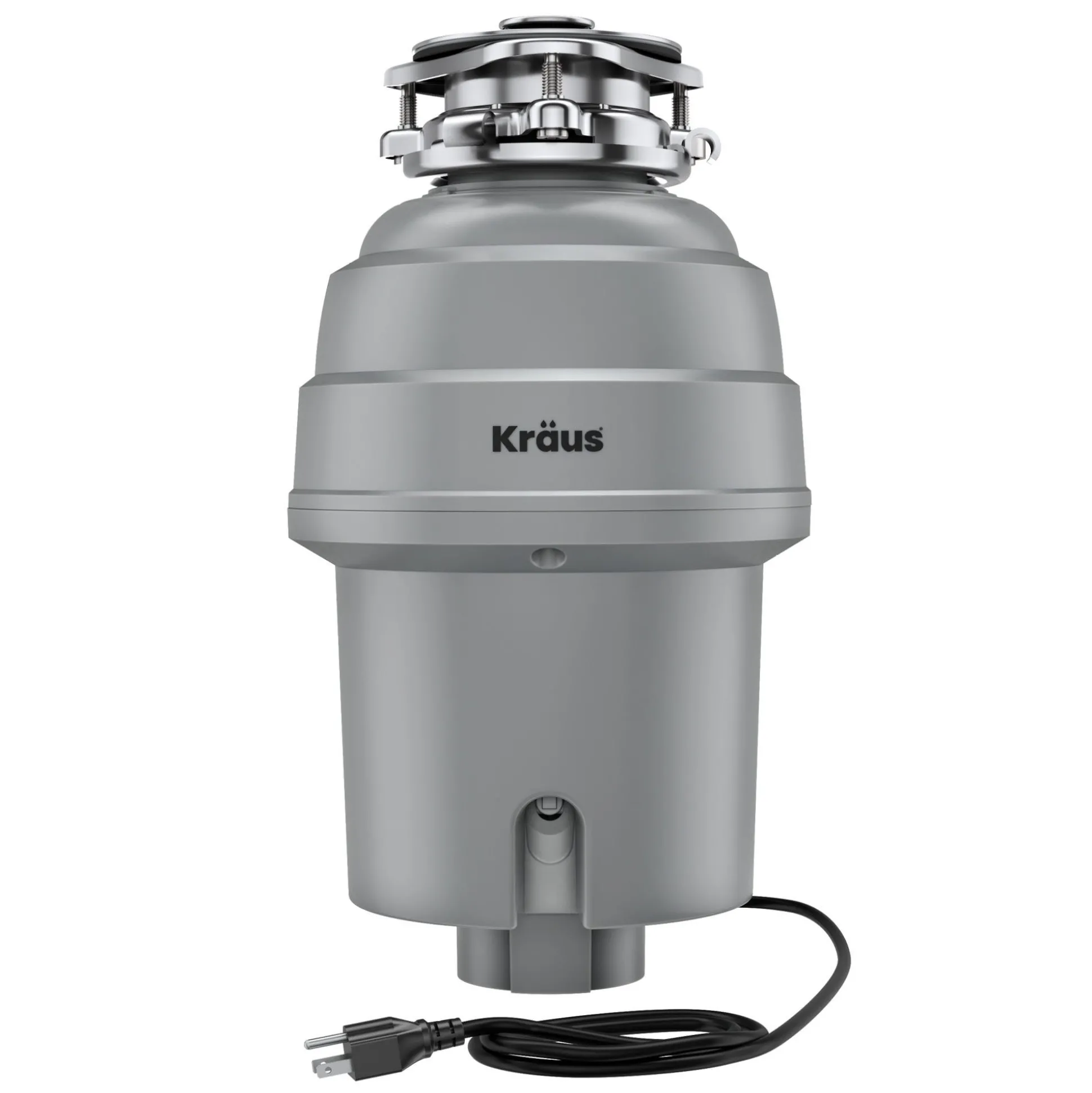High-Speed 1 HP Continuous Feed Ultra-Quiet Motor Garbage Disposal with Power Cord and Flange Included and Universal Mount