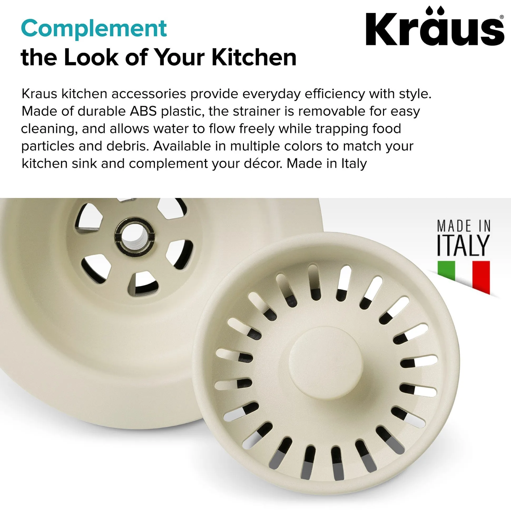 Kitchen Sink Strainer in Beige