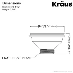 Kitchen Sink Strainer in Brown