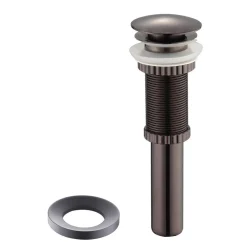 Pop-Up Drain for Bathroom Sinkwithout Overflow and Mounting Ring in Oil Rubbed Bronze