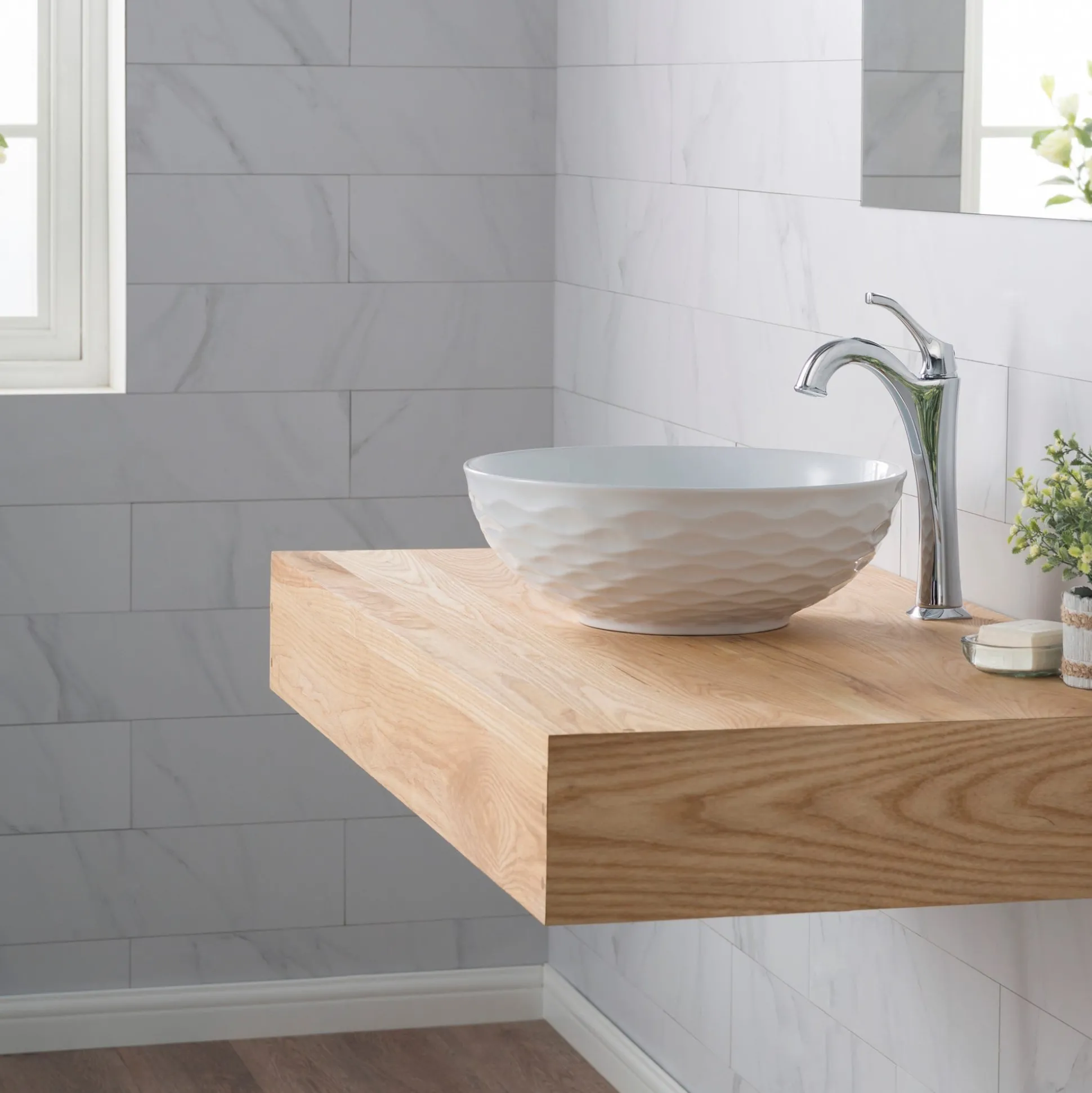 16 1/2" Round Vessel Ceramic Bathroom Sink in White