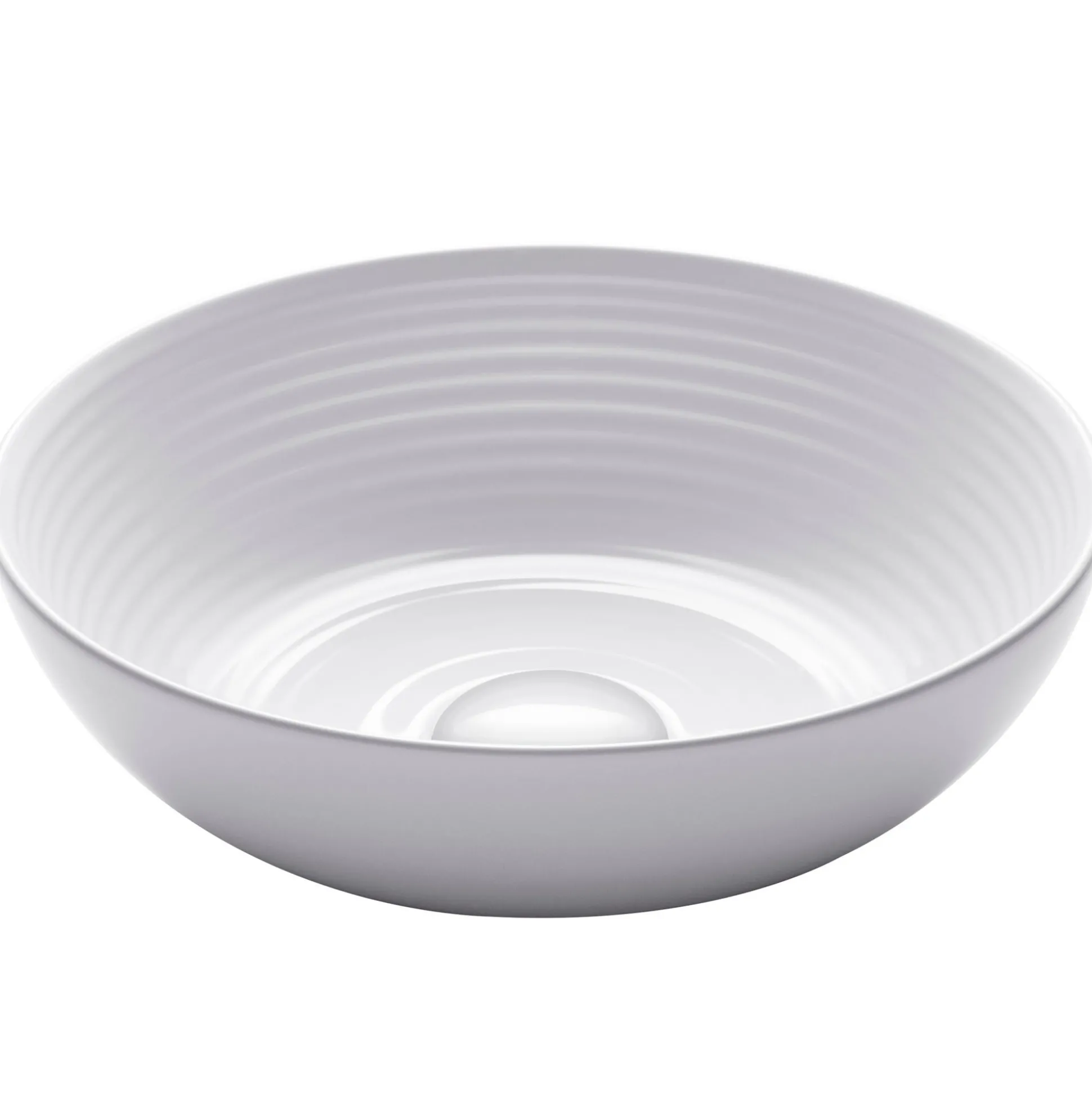 13" Round Vessel Ceramic Bathroom Sink in White