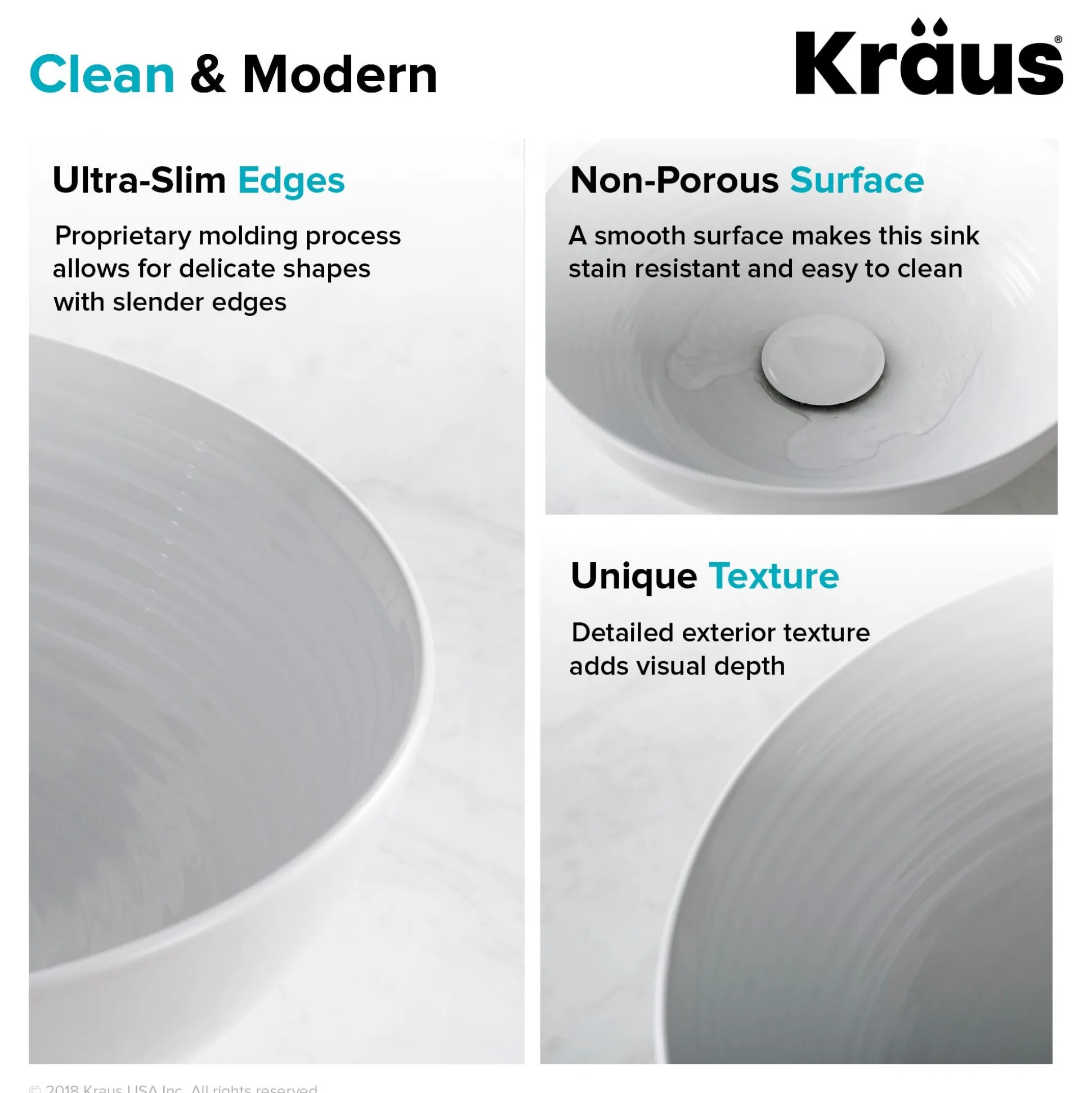 13" Round Vessel Ceramic Bathroom Sink in White with Pop Up Drain