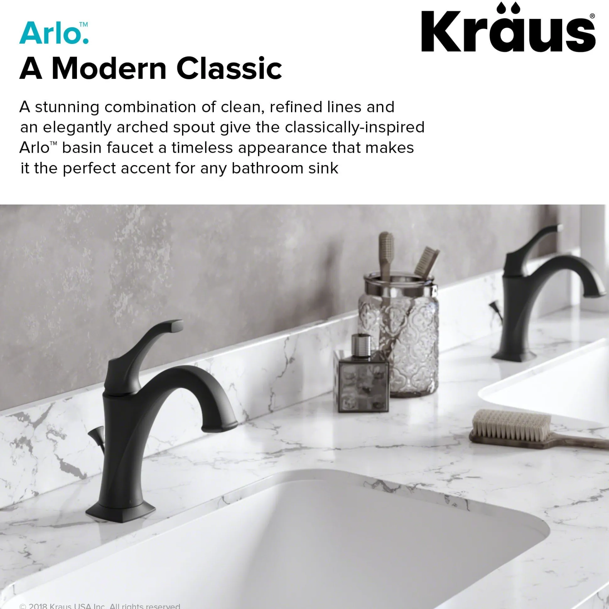 Single Handle Basin Bathroom Faucet with Lift Rod Drain and Deck Plate in Matte Black (2-Pack)