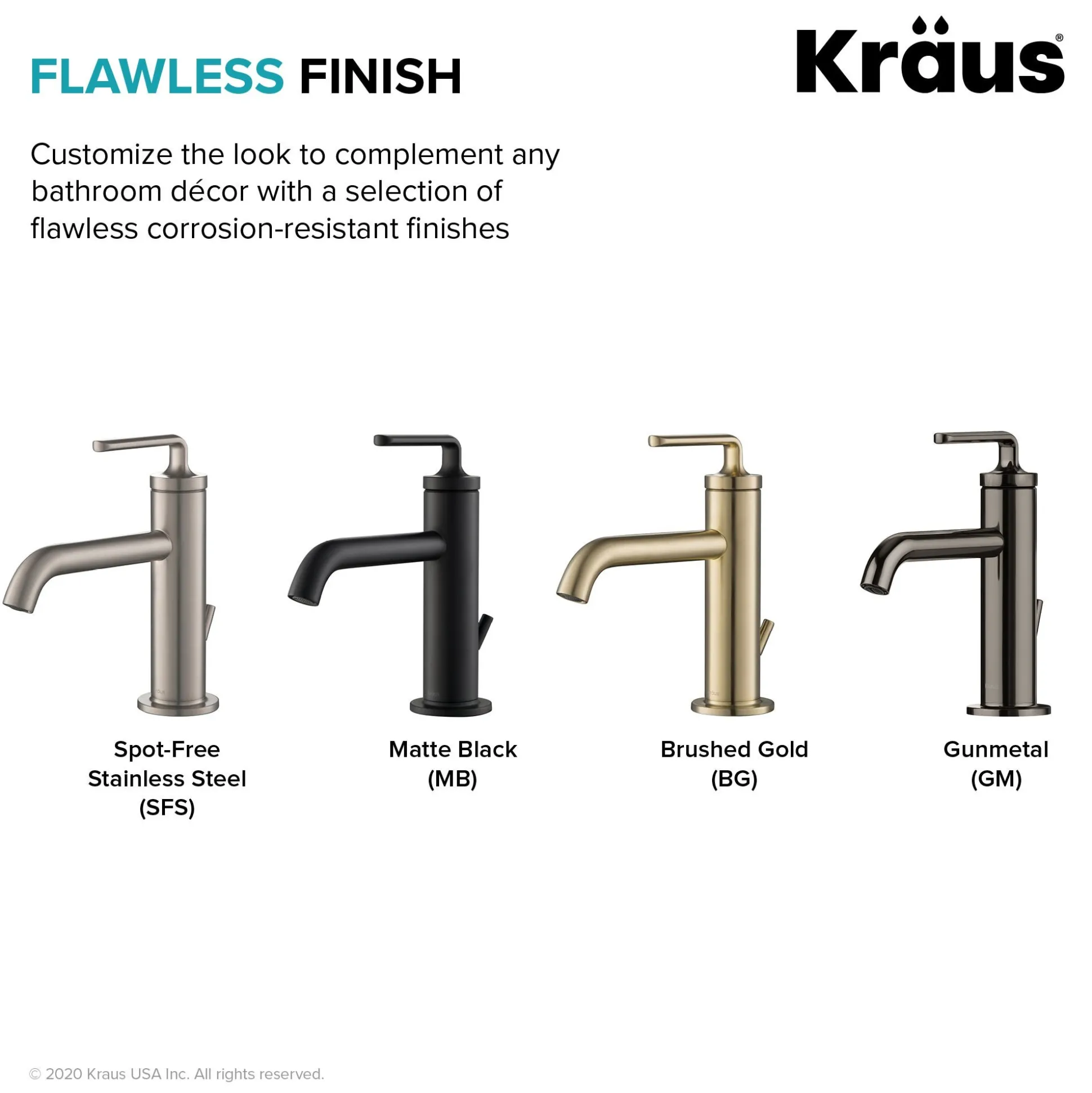 Single Handle Basin Bathroom Faucet with Lift Rod Drain in Spot Free Stainless Steel (2-Pack)