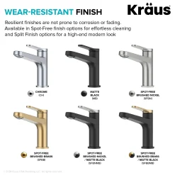Single Handle Bathroom Faucet in Spot-Free Brushed Brass with Pop Up Drain and Supply Lines
