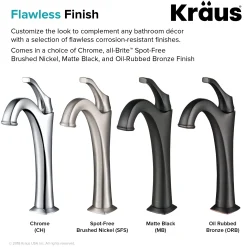 Single Handle Vessel Bathroom Faucet with Pop-Up Drain in Matte Black (2-Pack)