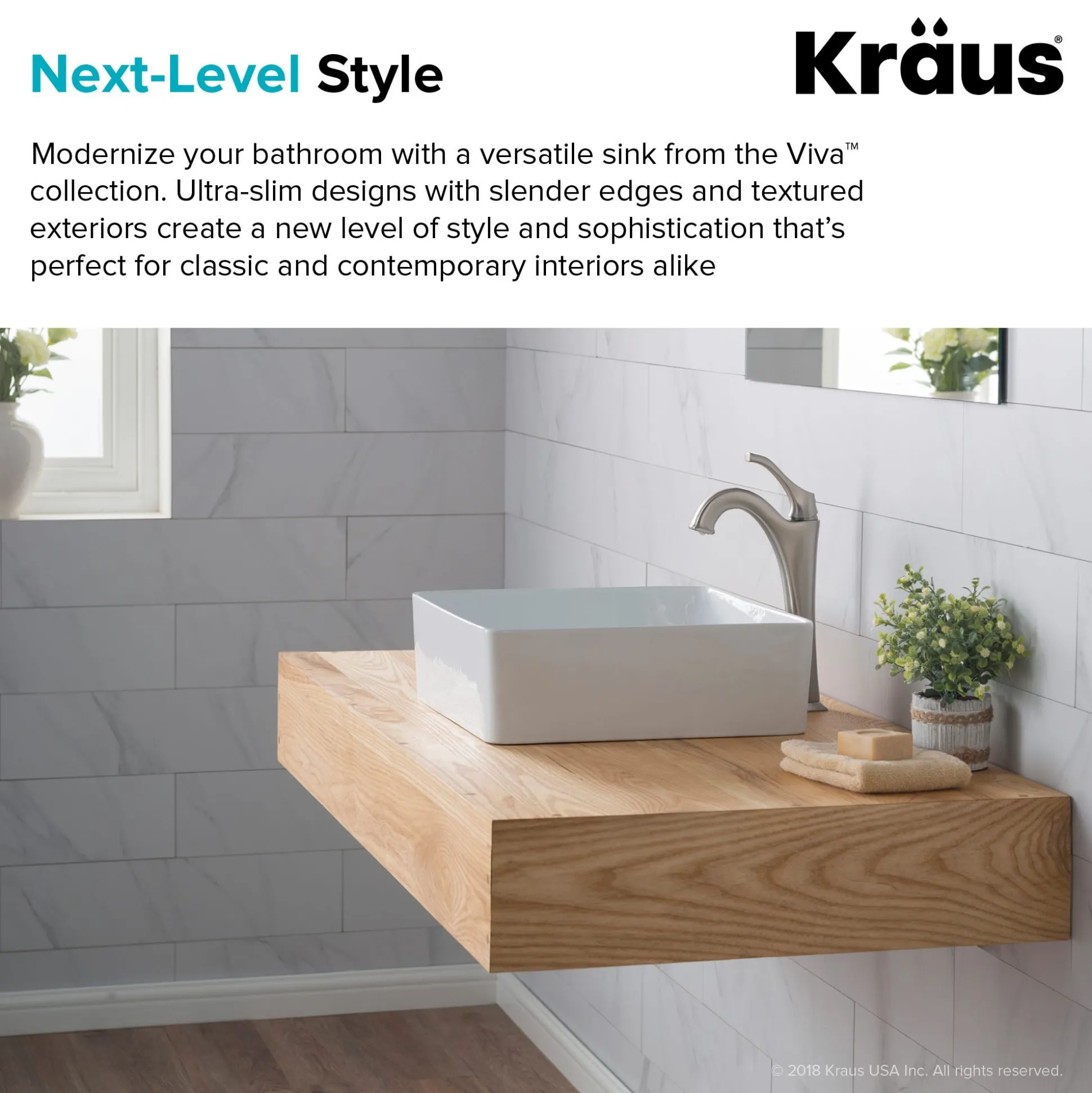 15 5/8" Square Vessel Ceramic Bathroom Sink in White