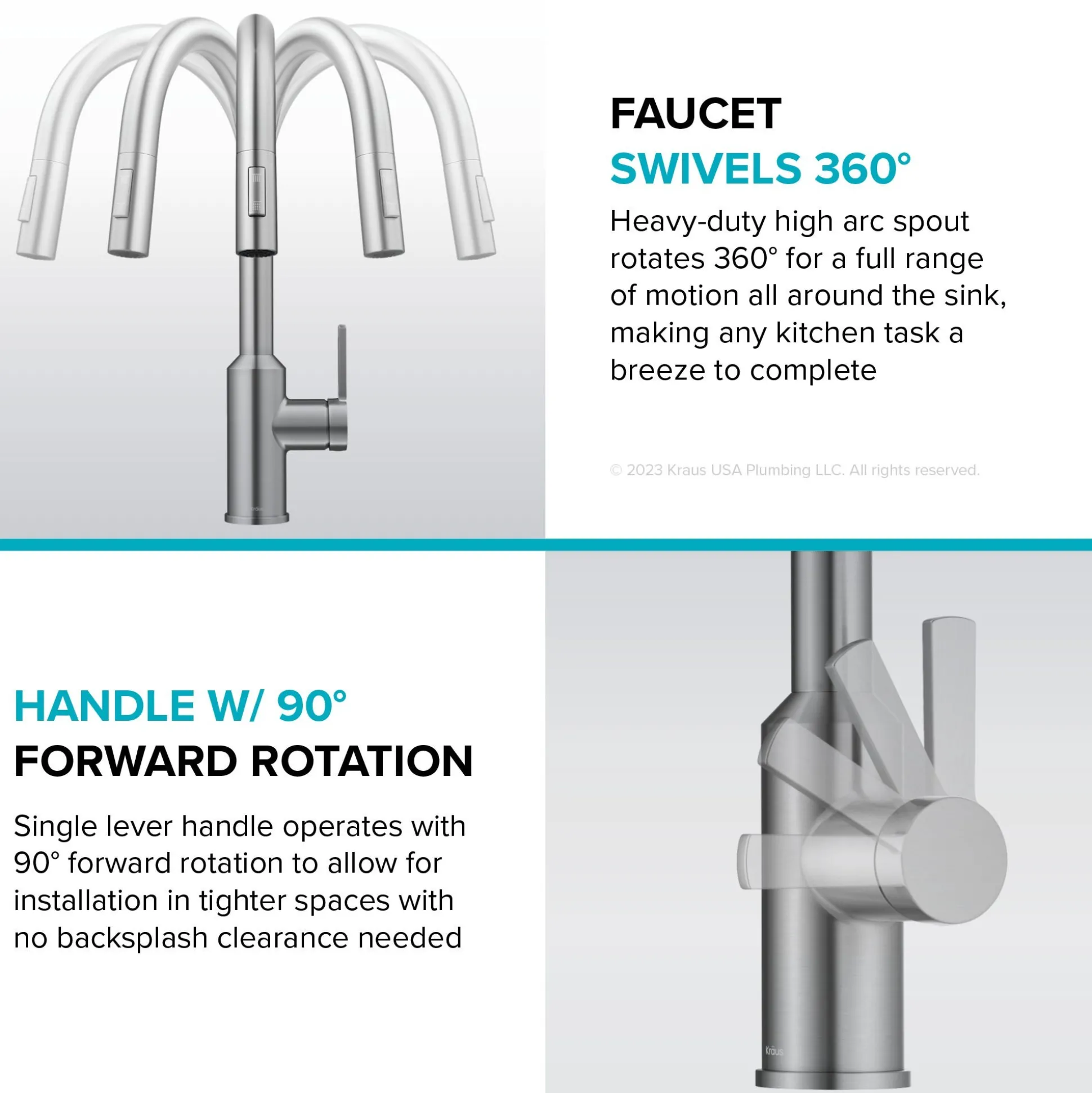 Touchless Sensor Pull-Down Single Handle Kitchen Faucet in Matte Black