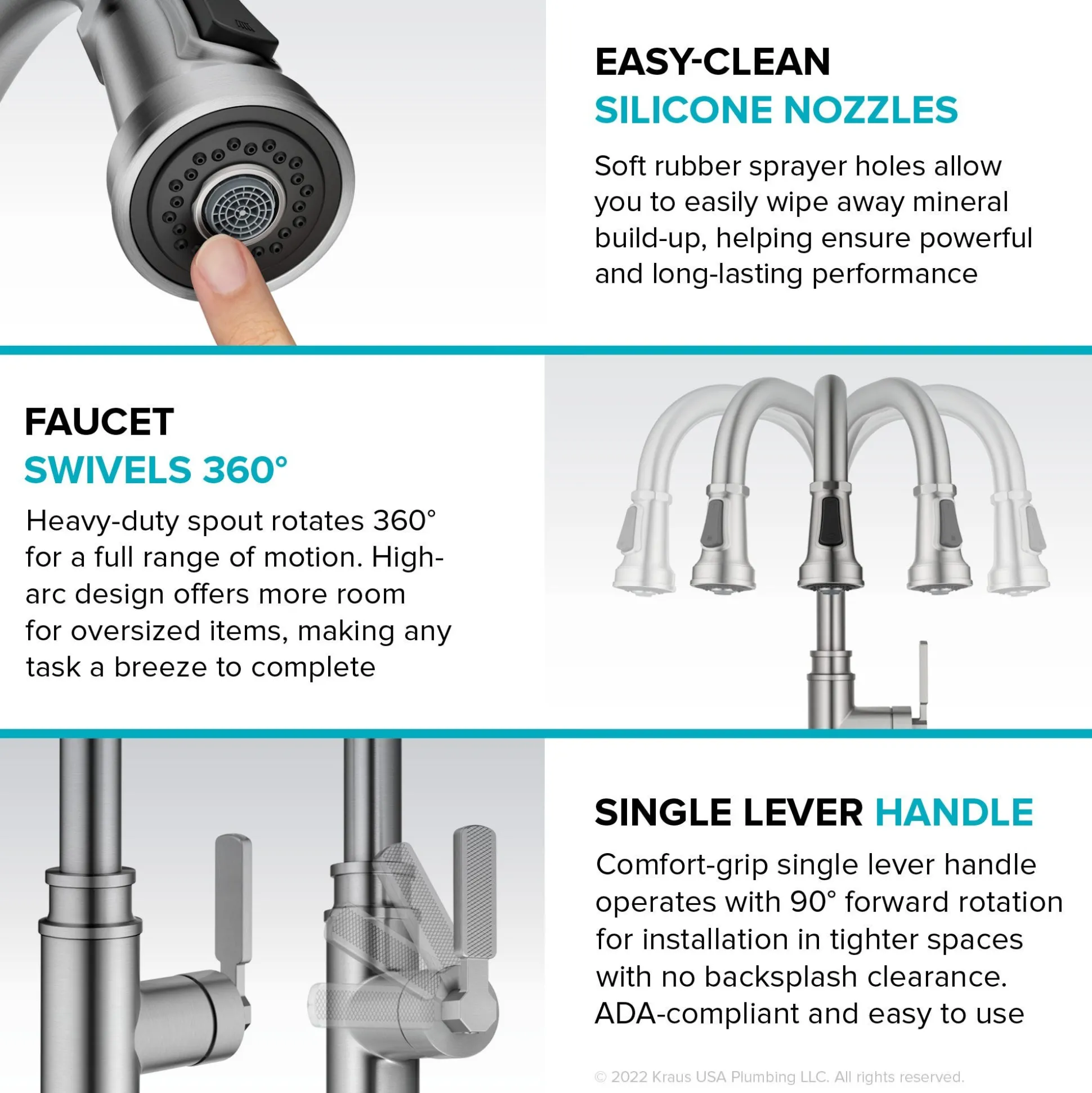 Transitional Industrial Pull-Down Single Handle Kitchen Faucet in Matte Black