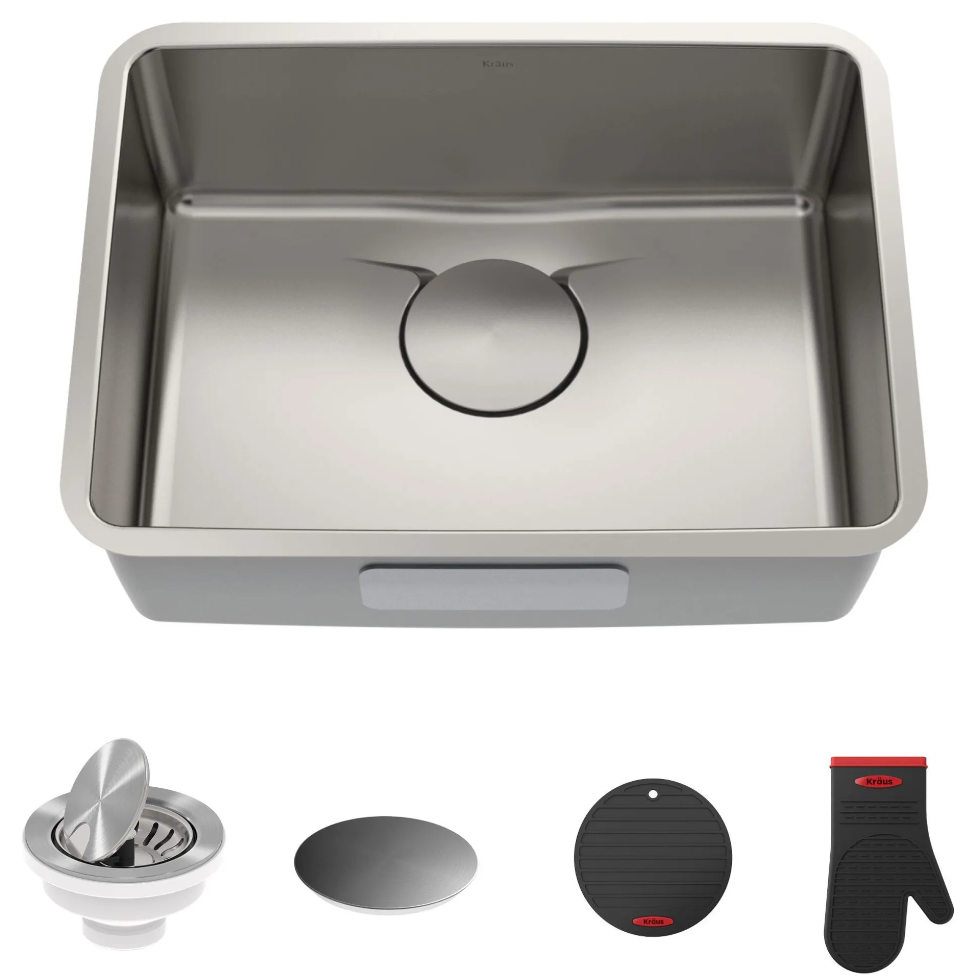 25" Undermount 16 Gauge Stainless Steel Single Bowl Kitchen Sink with DrainAssure Waterway