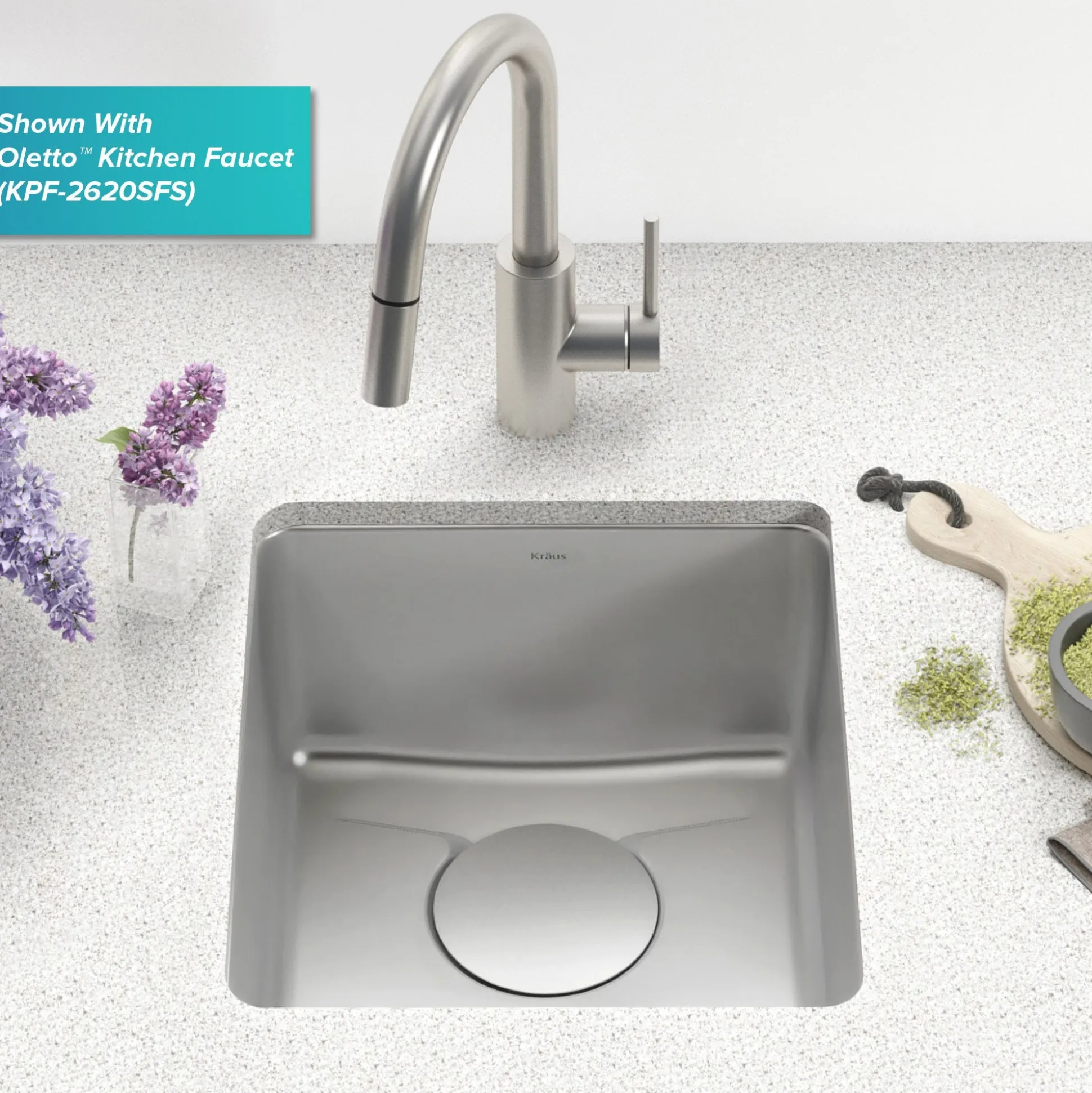 17" Undermount 16 Gauge Stainless Steel Single Bowl Kitchen Bar Sink with DrainAssure Waterway