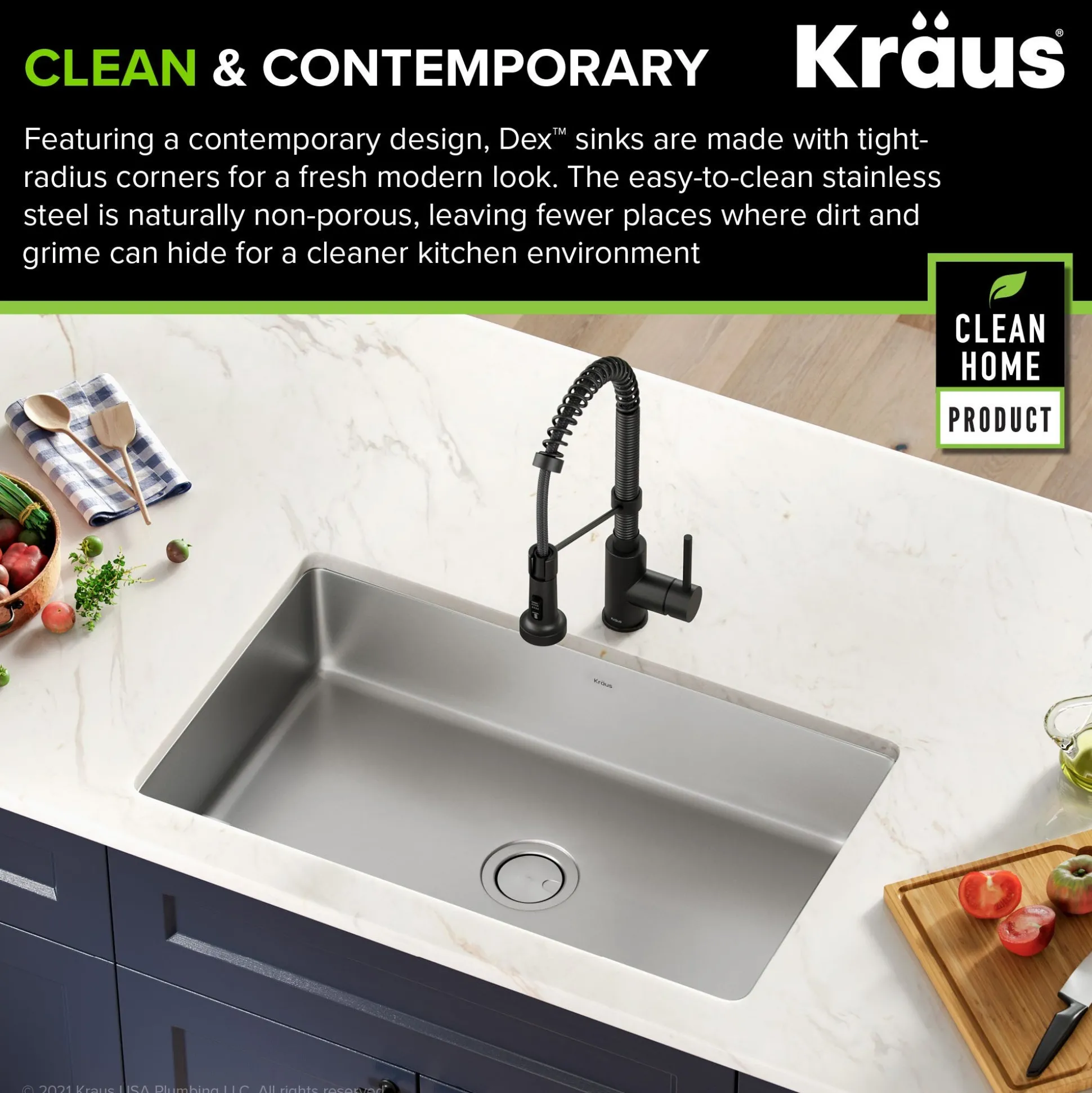 32" Undermount 16 Gauge Stainless Steel Single Bowl Kitchen Sink