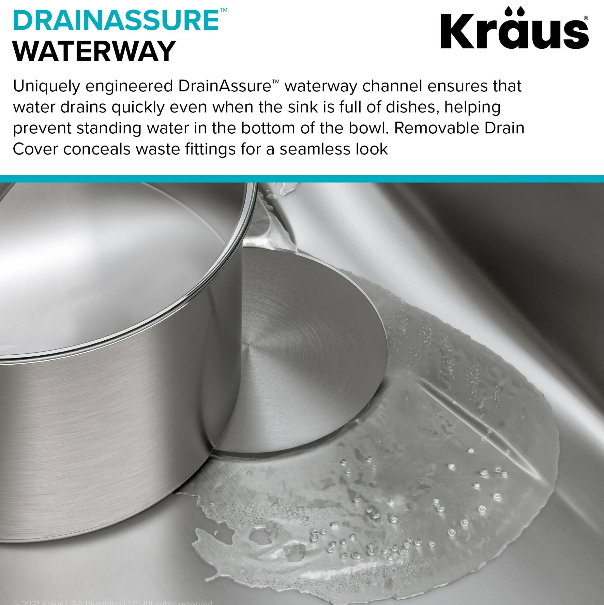 33" Undermount 16 Gauge Stainless Steel Single Bowl Kitchen Sink with DrainAssure Waterway