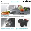 33" Undermount Kitchen Sink w/ Bolden Commercial Pull-Down Faucet and Soap Dispenser in Stainless Steel/Chrome