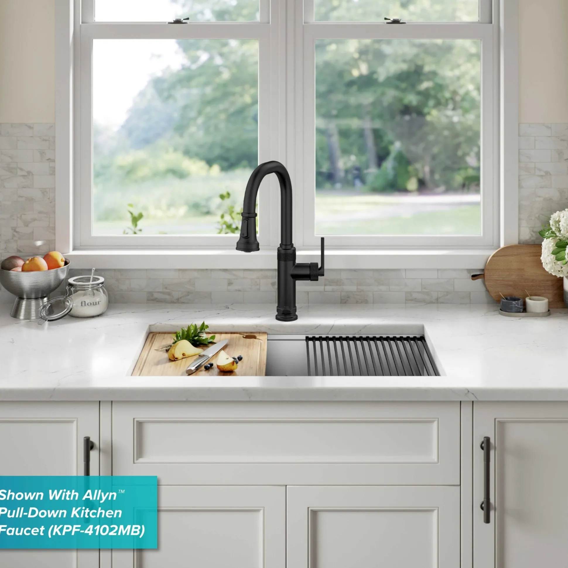 33" Undermount Workstation 16 Gauge Double Bowl Stainless Steel Kitchen Sink with Accessories