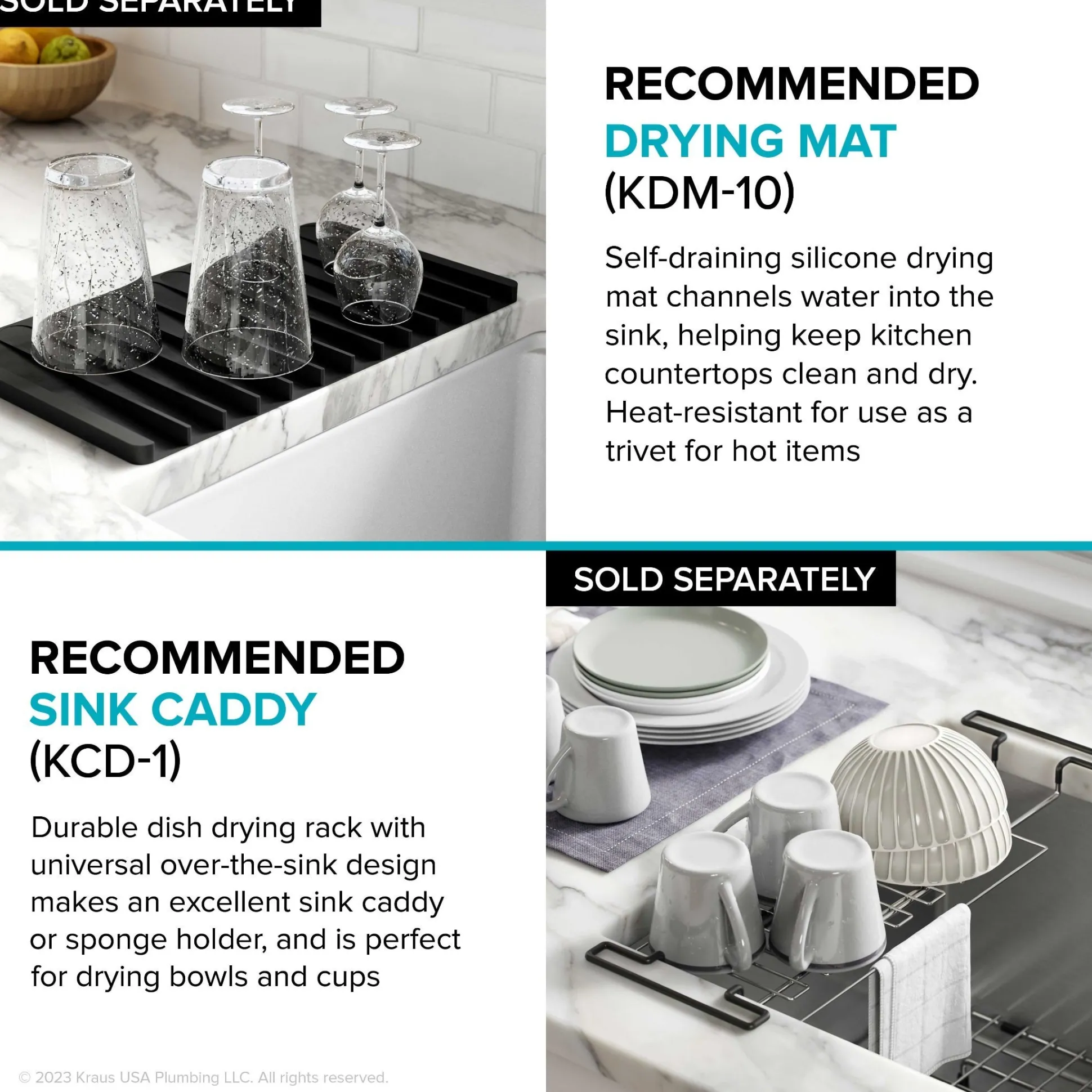 33" Undermount Workstation 16 Gauge Double Bowl Stainless Steel Kitchen Sink with Accessories