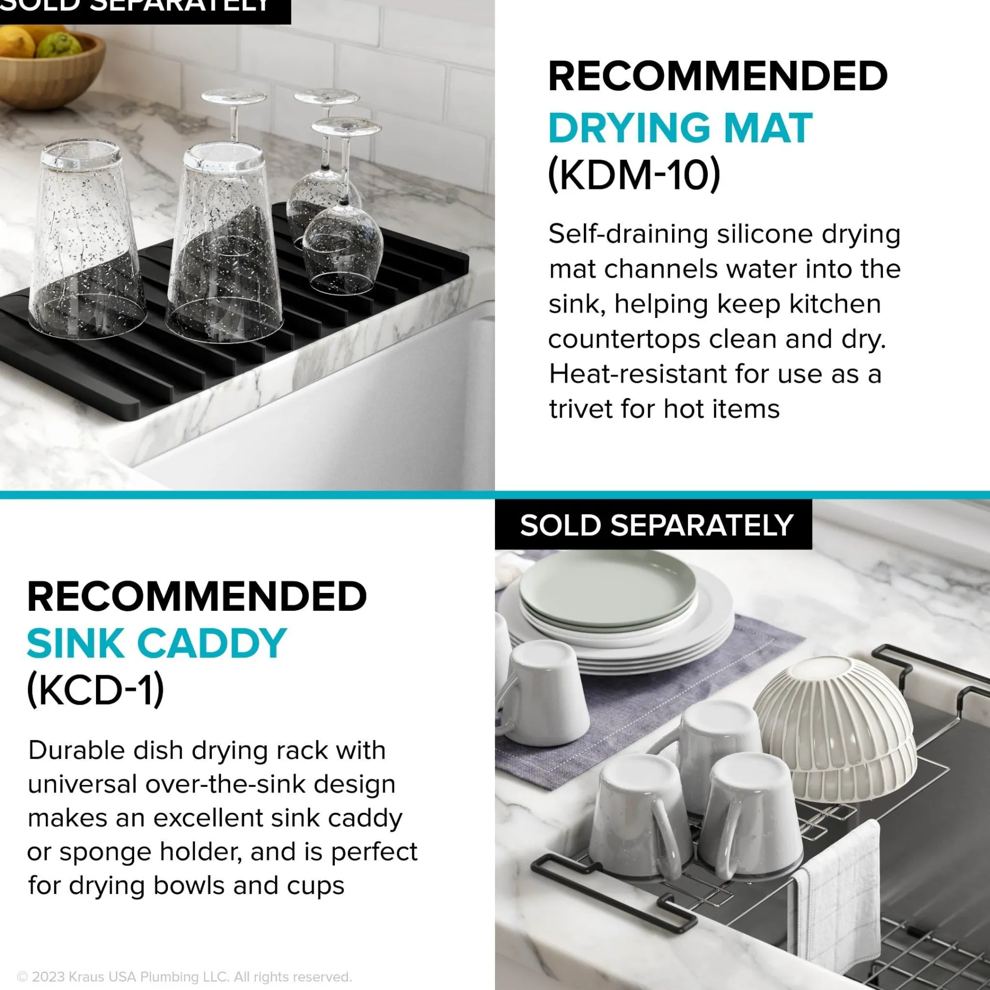 23" Undermount Workstation Single Bowl 16 Gauge Deep Laundry Utility Stainless Steel Kitchen Sink with Accessories