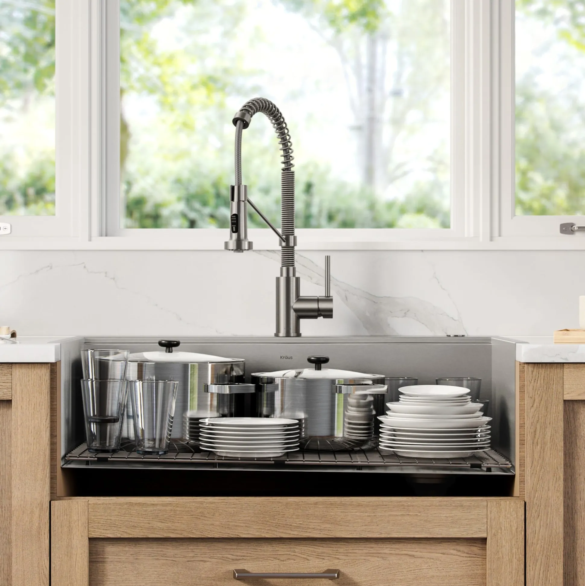 Workstation 33" Drop-In / Top Mount 18 Gauge Stainless Steel Single Bowl Kitchen Sink with Accessories