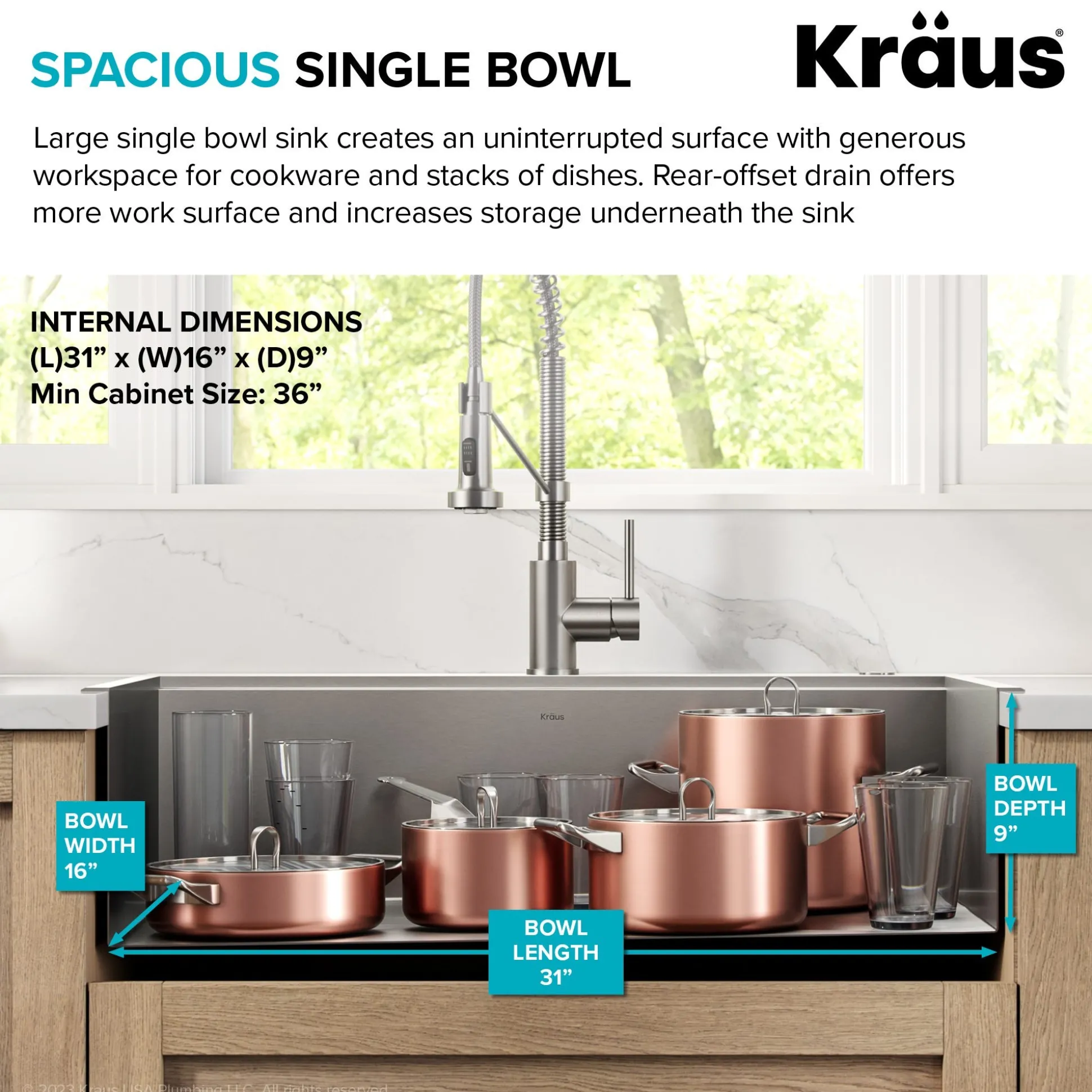 Workstation 33" Dual Mount 18 Gauge Stainless Steel Single Bowl Kitchen Sink with Accessories